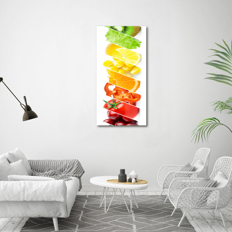 Vegetables And Fruits - Wrapped Canvas Print