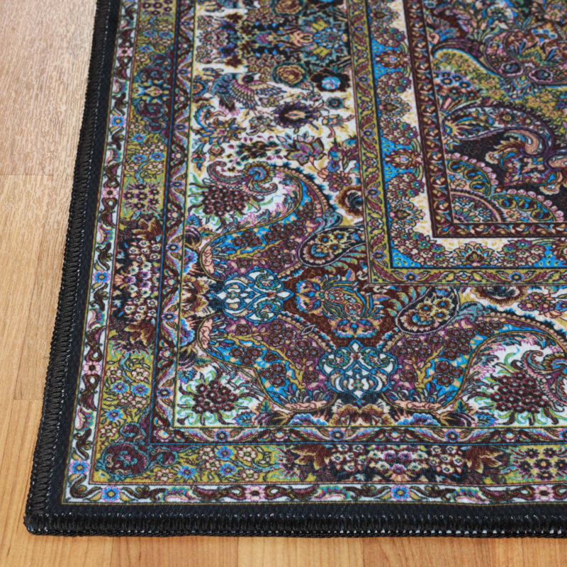 Tapis d'intérieur délavé délavé à la machine, Rectangle 6 pi x 9 pi
