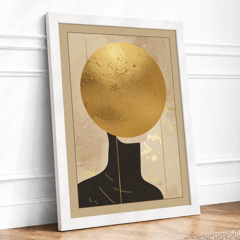 Golden Burden Modern - Framed Print, A3 - 42.0 x 29.7 cm, White