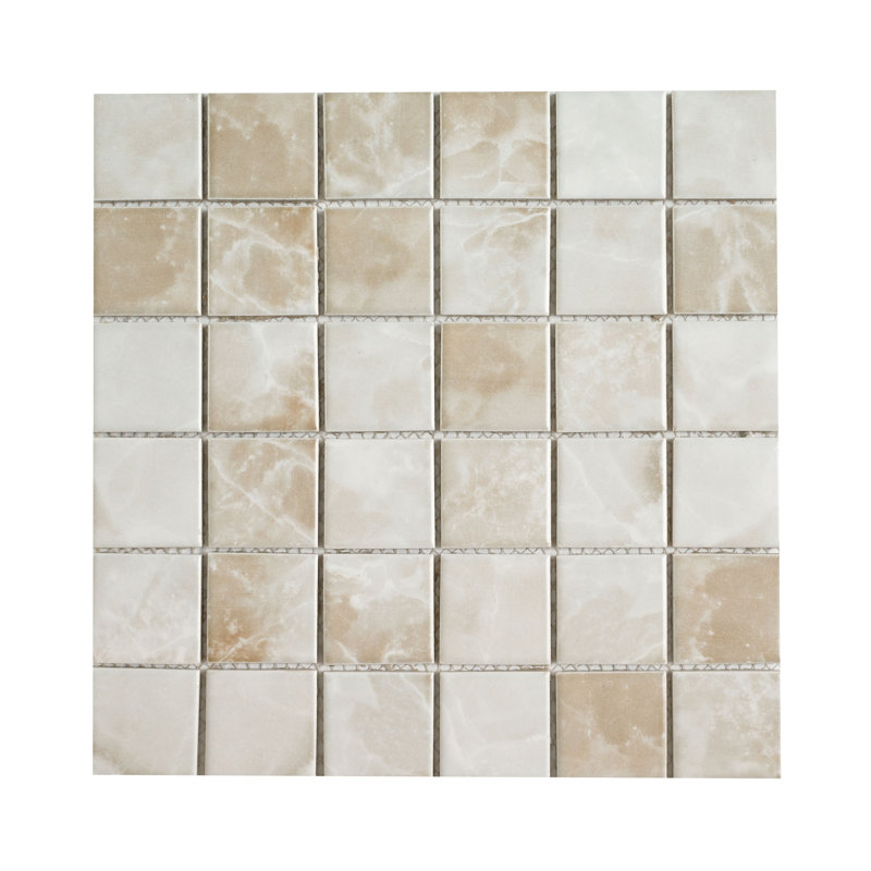 Ebonerra 12 in. x 12 in. Matte Porcelain Mosaic Floor and Wall Tile