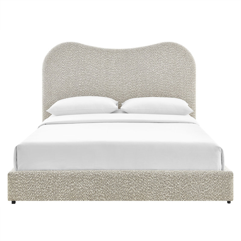 Grand lit plateforme Seluna Boucle, Pierre
