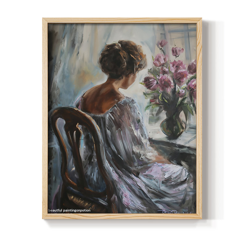 Reproduction encadrée WOMEN Series CCCCXXIV - bois massif