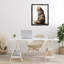 Chat dans un chandail rayé brun, art mural encadré par Sasha-1245421088-1245421089