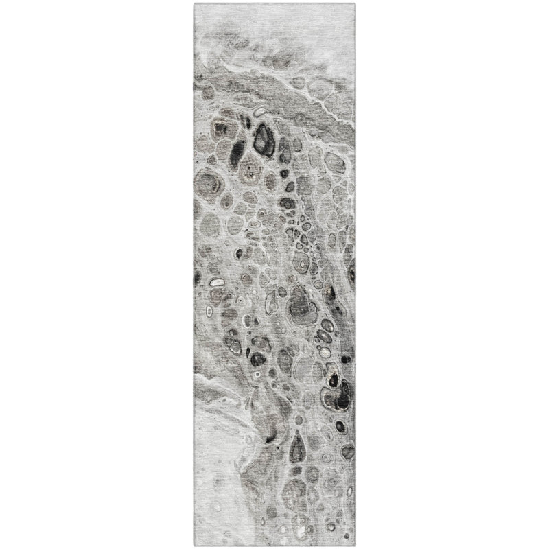 Premium Machine Washable Mayfield AMF1934 Abstract Rug, Runner 2'3" x 7'6"