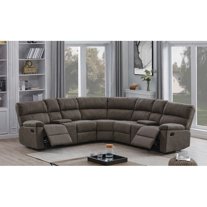 Bridport Upholstered Reclining Sectional Symmetrical
