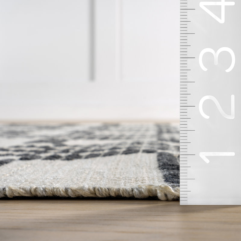  Tapis géométrique Hendo, Rectangle 7 pi 6 po x 9 pi 6 po