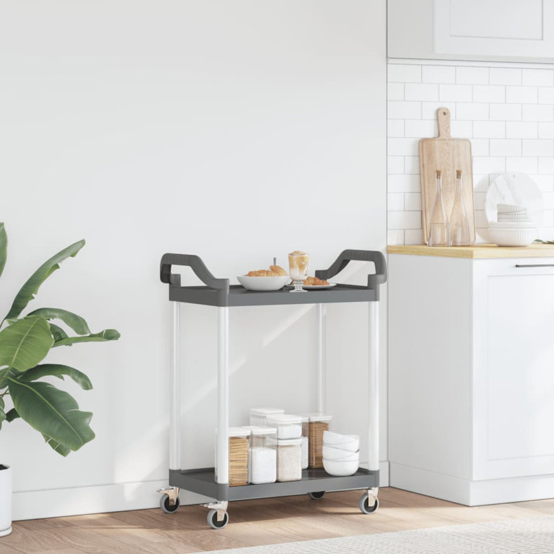 Norelis Aluminium Bar Cart, Grey