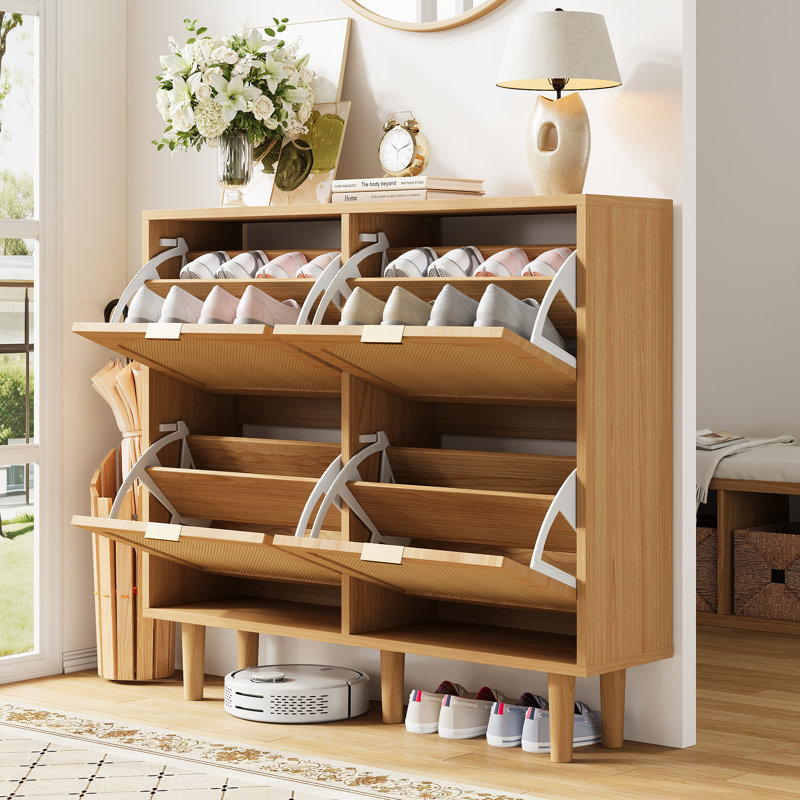 16 Pair Shoe Storage Cabinet