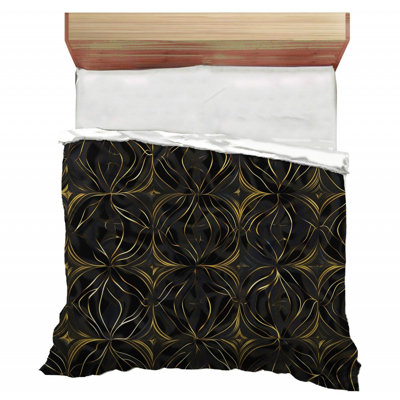 Abstract Cool Patterns Ikat Duvet Cover