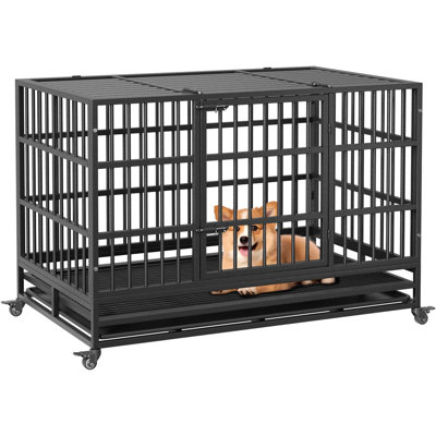 Cage d'intérieur pliable robuste pour chien