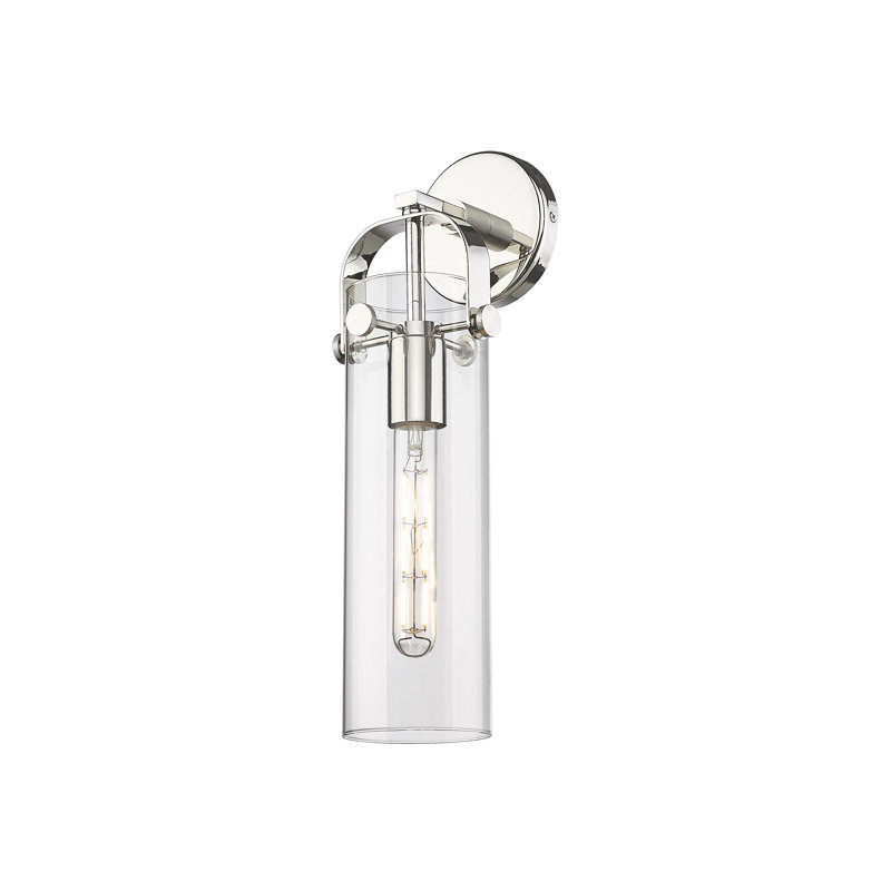 Applique murale 1 lumière 4 po Erie, Clair, Nickel poli
