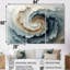 Ensemble de salon bleu et blanc Spiraling Profondeurs - Spirales abstraites-107187946-107187951