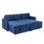 Tannum 3 Seater Velvet Sofa Bed-1319665167