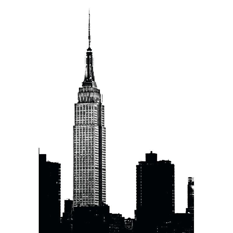 NYC Skyline I, H 12 po x l 8 po