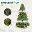 Arbre de Noël artificiel vert pré-éclairé-1617459511