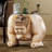 Basho the Sumo Wrestler Sculptural End Table