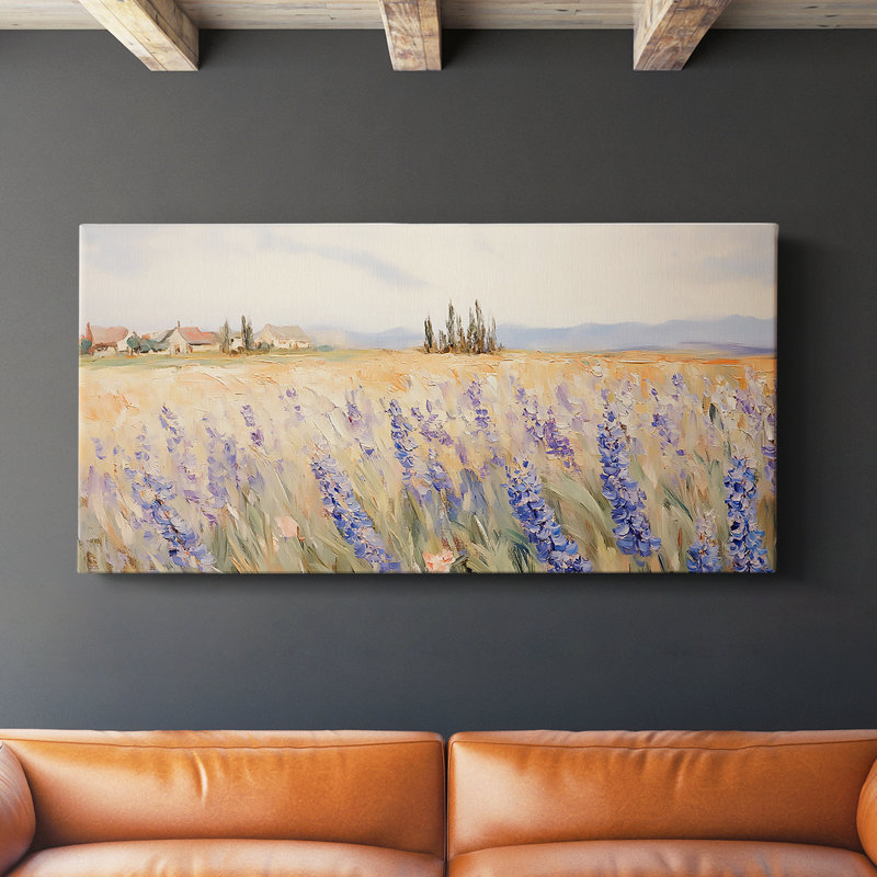 Botanical Series-CECXIV- Toile tendue avec châssis - Prêt à accrocher, H 16 po x l 32 po