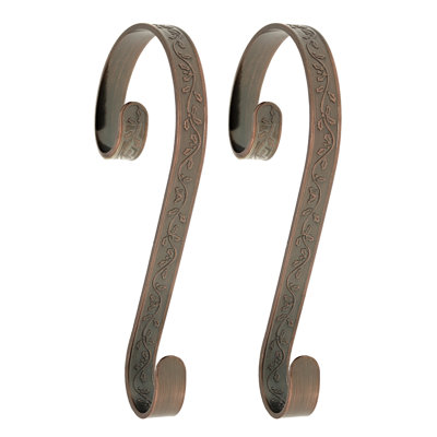 Holly Embossed Stocking Holder