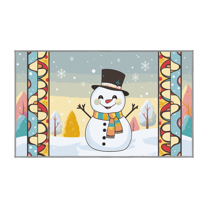 Tapis vacances de Noël The Holiday Aisle®, Rectangle de 5 pi x 8 pi