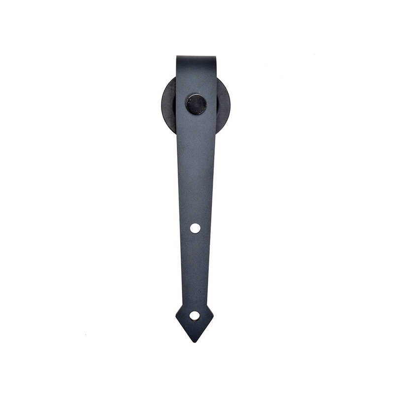 Rouleau coulissant rétro style flèche, Noir mat