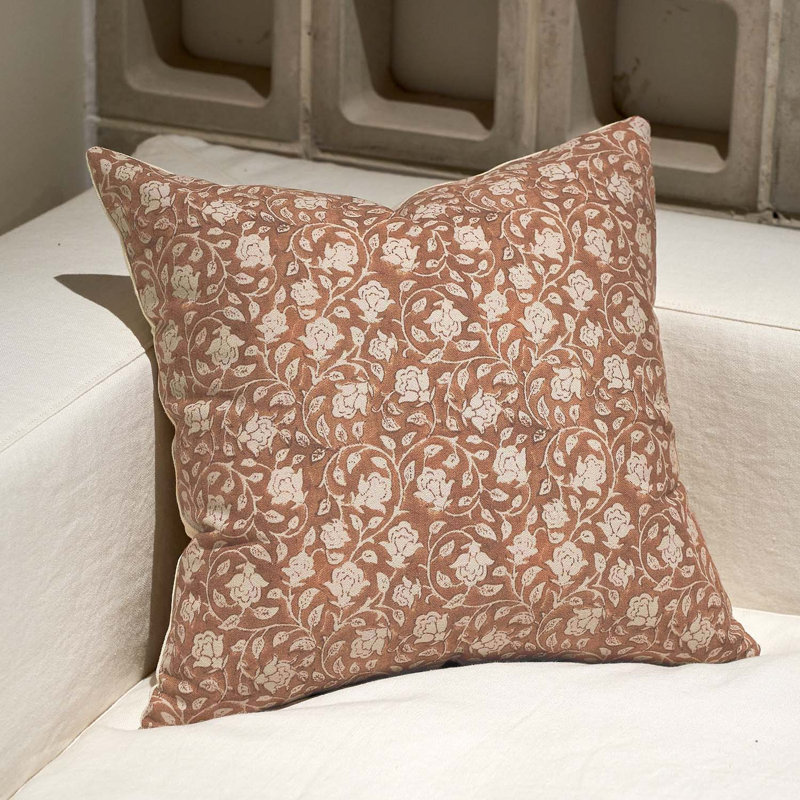 Lierna Floral Pillow Covers 18x18 20x20, Throw Pillows for Couch, Floral Print Pillow Cover, Decorative Neutral Accent Throw Pillow Covers for Living Room, 1PC