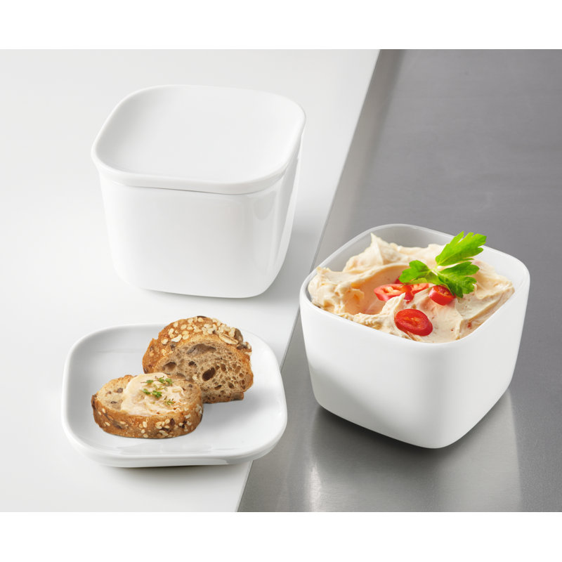 No Limits Porcelain Rectangle Seltmann Weiden with Lid, 9cm H x 12cm W x 24cm L