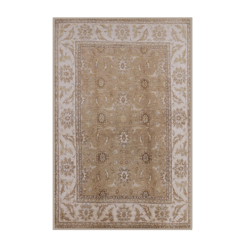 Tapis oriental brun clair Lokki, Rectangle 8 pi x 12 pi