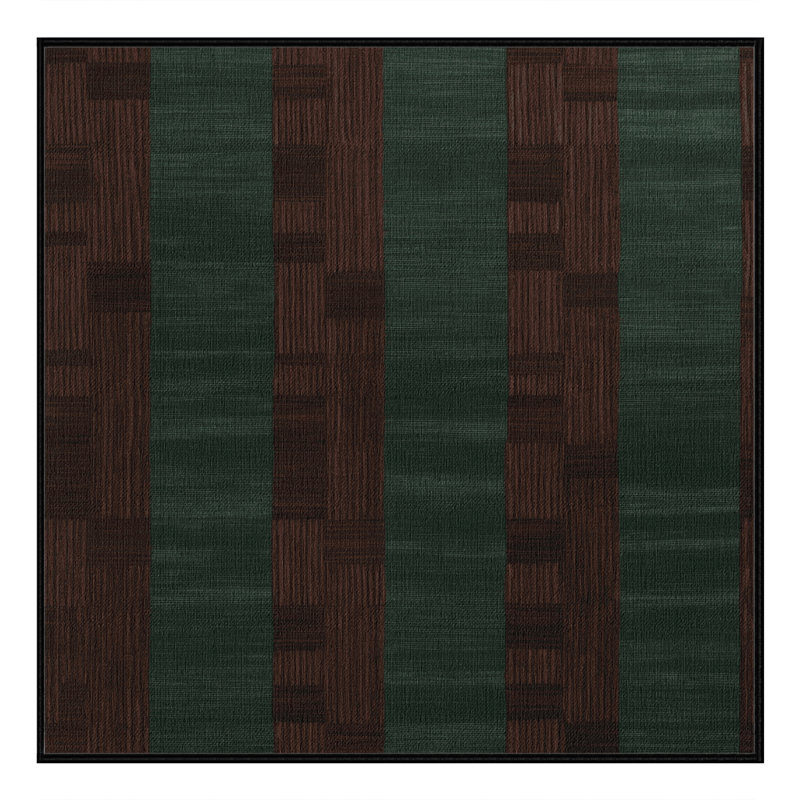 Tapis damier noir lavable à la machine, Carré 8 pi