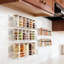 5-Tier Wall Mount Spice Rack Organizer With Screws And Adhesive, Space-Saving Hanging Shelf For Kitchen Counter, Cabinet, Or Bathroom Storage