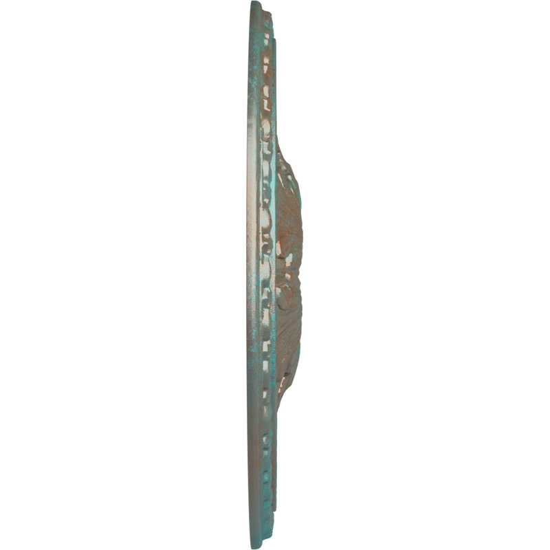 18 po x P 1 3/8 po P médaillon Richmond (convient aux auvents jusqu'à 2 5/8 po), Cuivre patiné de vert
