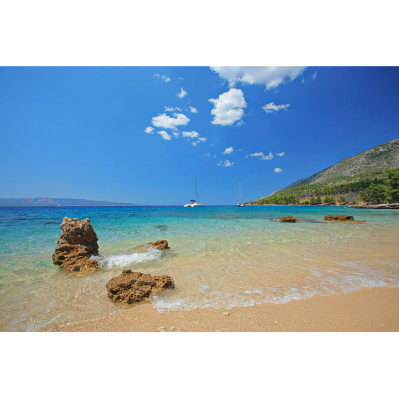 Beautiful Beach - Wrapped Canvas Print, 30cm H x 46cm W x 3.8cm D