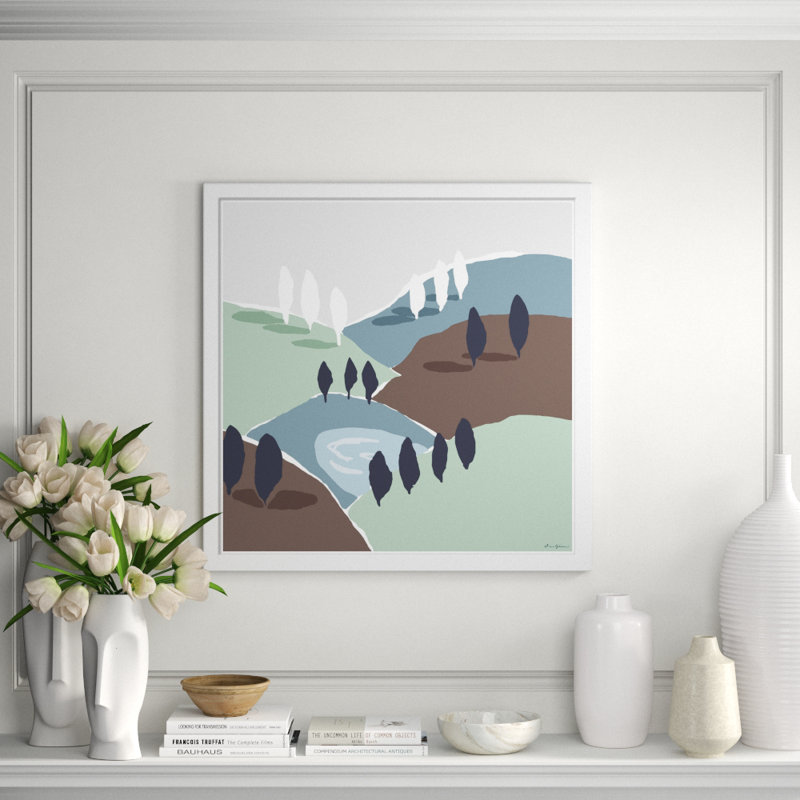 Mountain And Valley West, Neutral Giclee Print by Dana Gibson