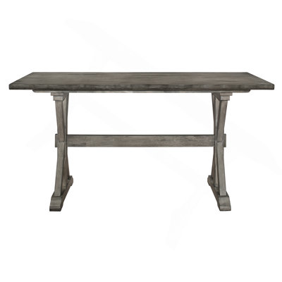 Mobilier de salle à manger à hauteur de comptoir rustique en bois d'hévéa