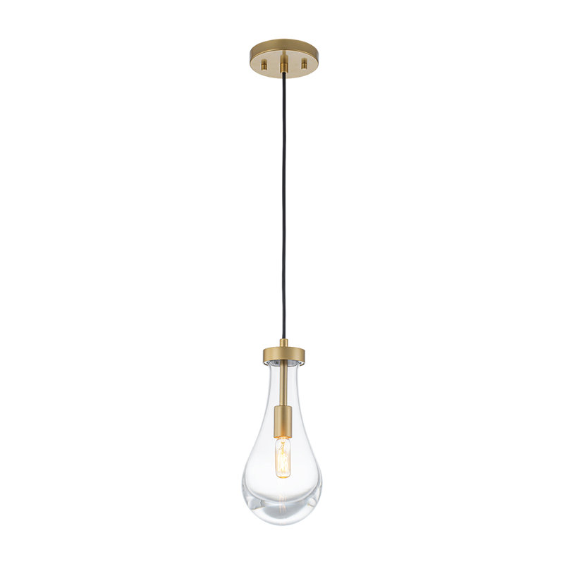 1 - Light Brushed Gold Pendant