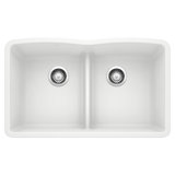 Diamond SILGRANIT 32" L X 19.25'' W Double Bowl Undermount Kitchen Sink with Low Divide