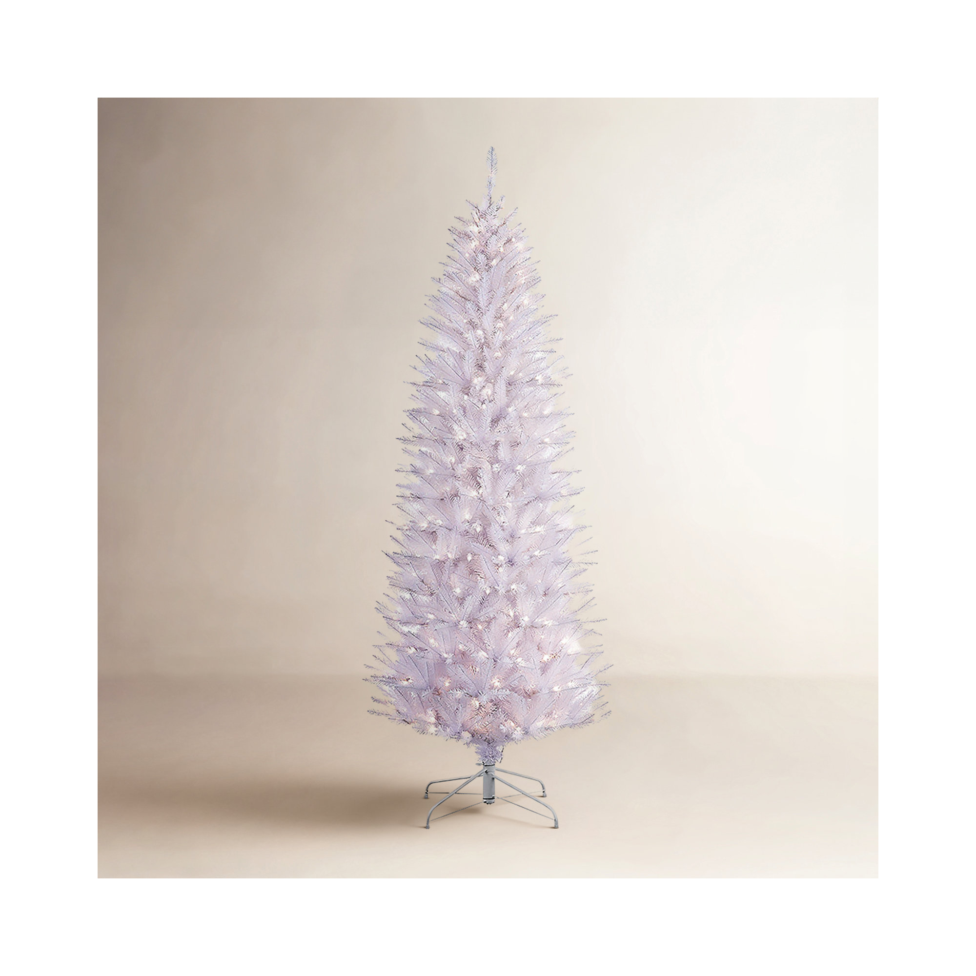 Hattaway Lighted Artificial Fir Christmas Tree, 4.5' H