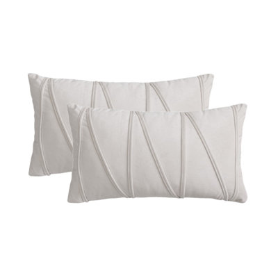 Ensemble de 2 coussins décoratifs en velours (inséré inclus)