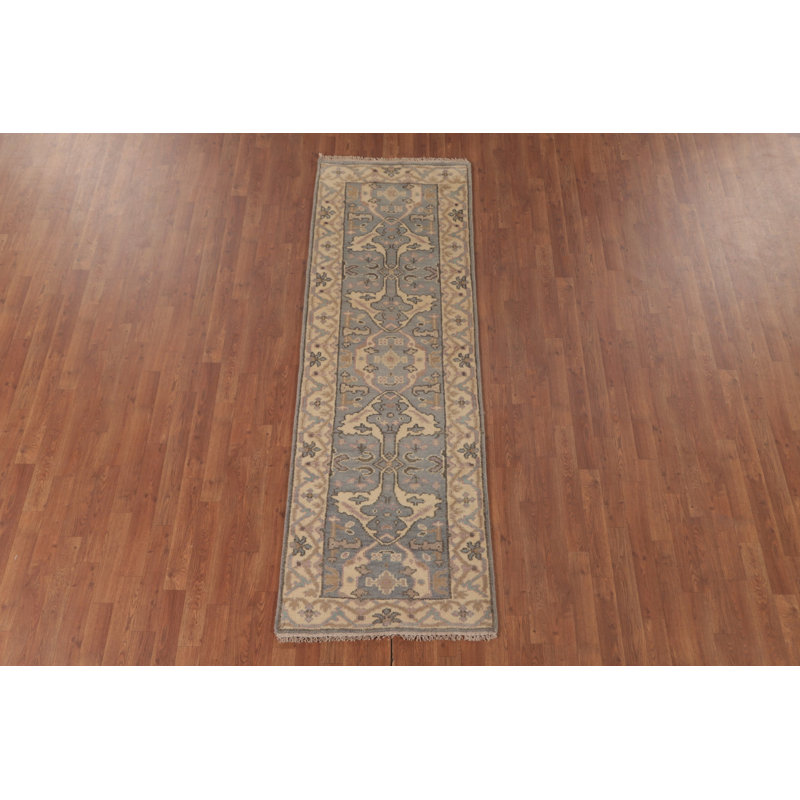Handmade Oushak Oriental Runner Rug 3x8