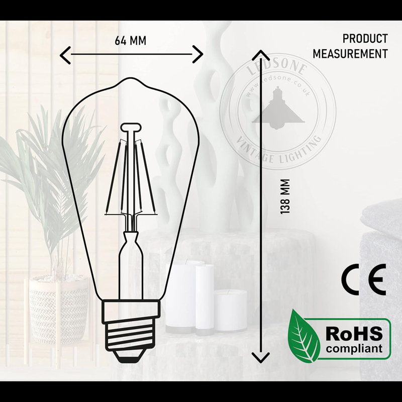 2700 K LED Smart Bulb, 8W