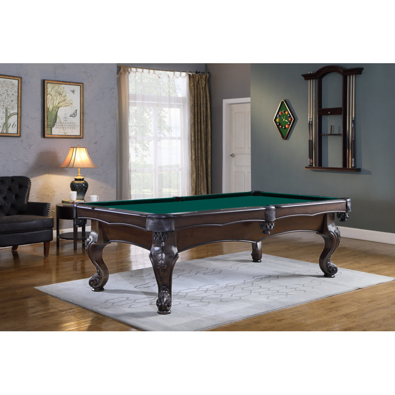 Wheaton Slate Pool Table with Professional Installation Included, Dark Green, Yes