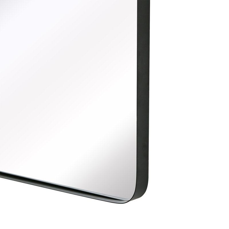 Miroir de salle de bain Duesbury, Noir, 40 po x 30 po