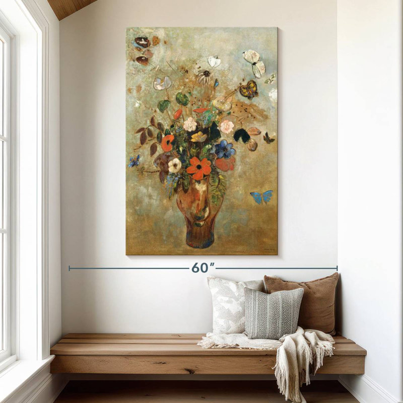 Harnek Nature morte aux fleurs 1905, H 51 po x l 34 po