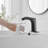 Single-Hole Bathroom Faucet with Drain Assembly-70893791