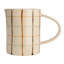 32 Oz. Stoneware Pitcher With Checkered Pattern