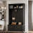 Versatile 4-in-1 Hall Tree With 6 Golden Hooks, Bench, Coat Rack And 2 Drawers-2048375305