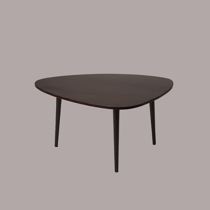 Iyland Solid Wood Top Coffee Table, 1" H x 24" L x 6" W, Dark Walnut