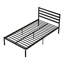 Base de lit plateforme en métal Classic