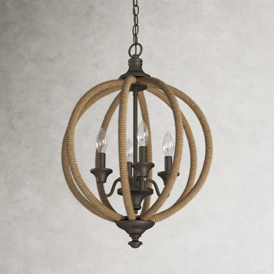 Windall 4 - Light Dimmable Globe Chandelier