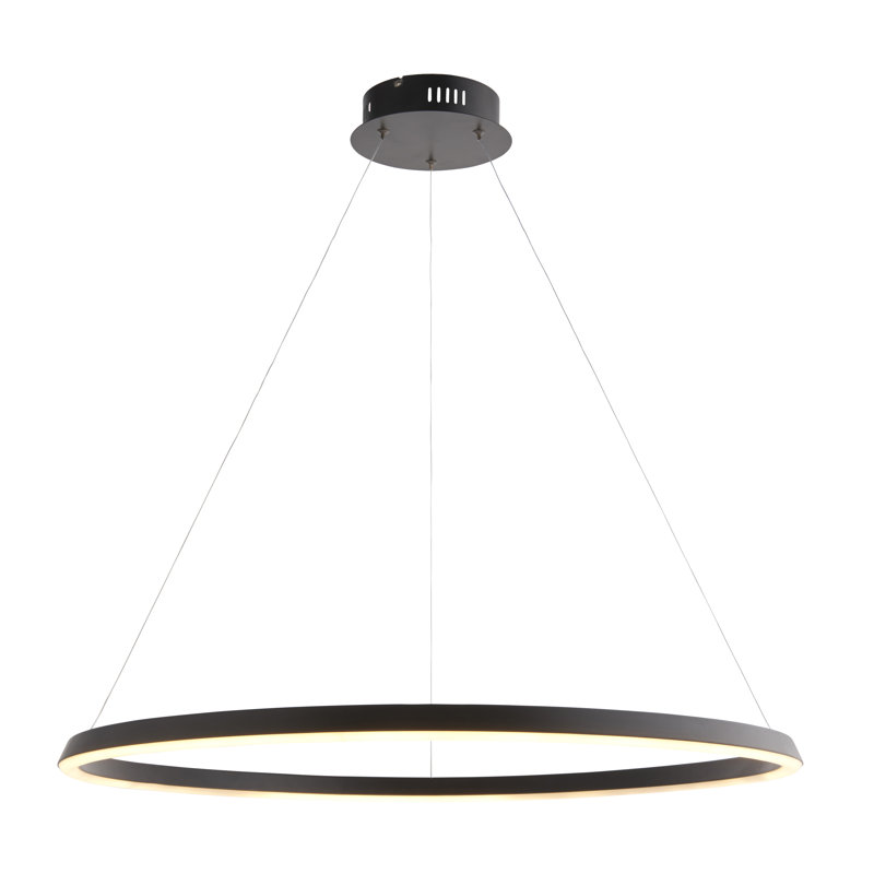 Maryam 1 - Light Geometric LED Pendant, Black