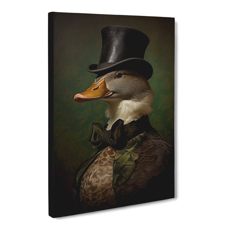 Duck Victorian - No Frame Print, 60cm H x 40cm W x 3cm D